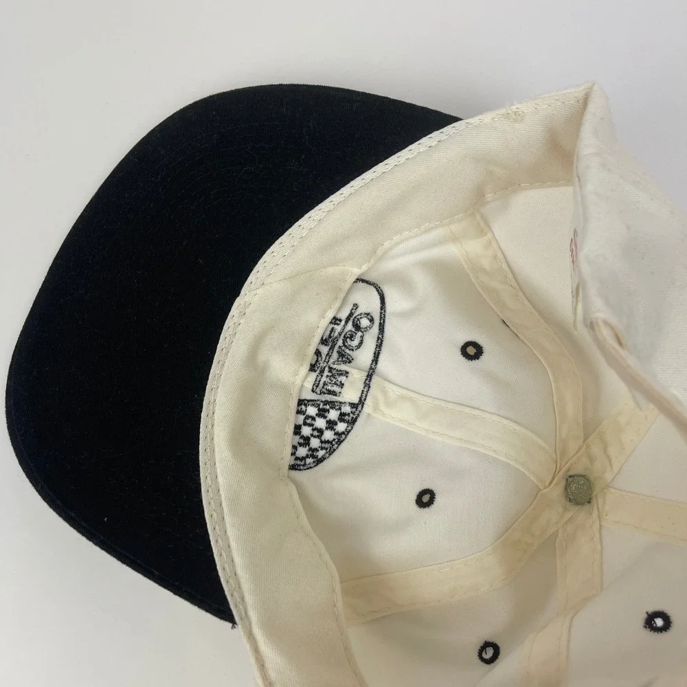 Otto Cap Hat Mens OSFA Imago Dei Two-Tone White Black Embroidered Strapback EUC